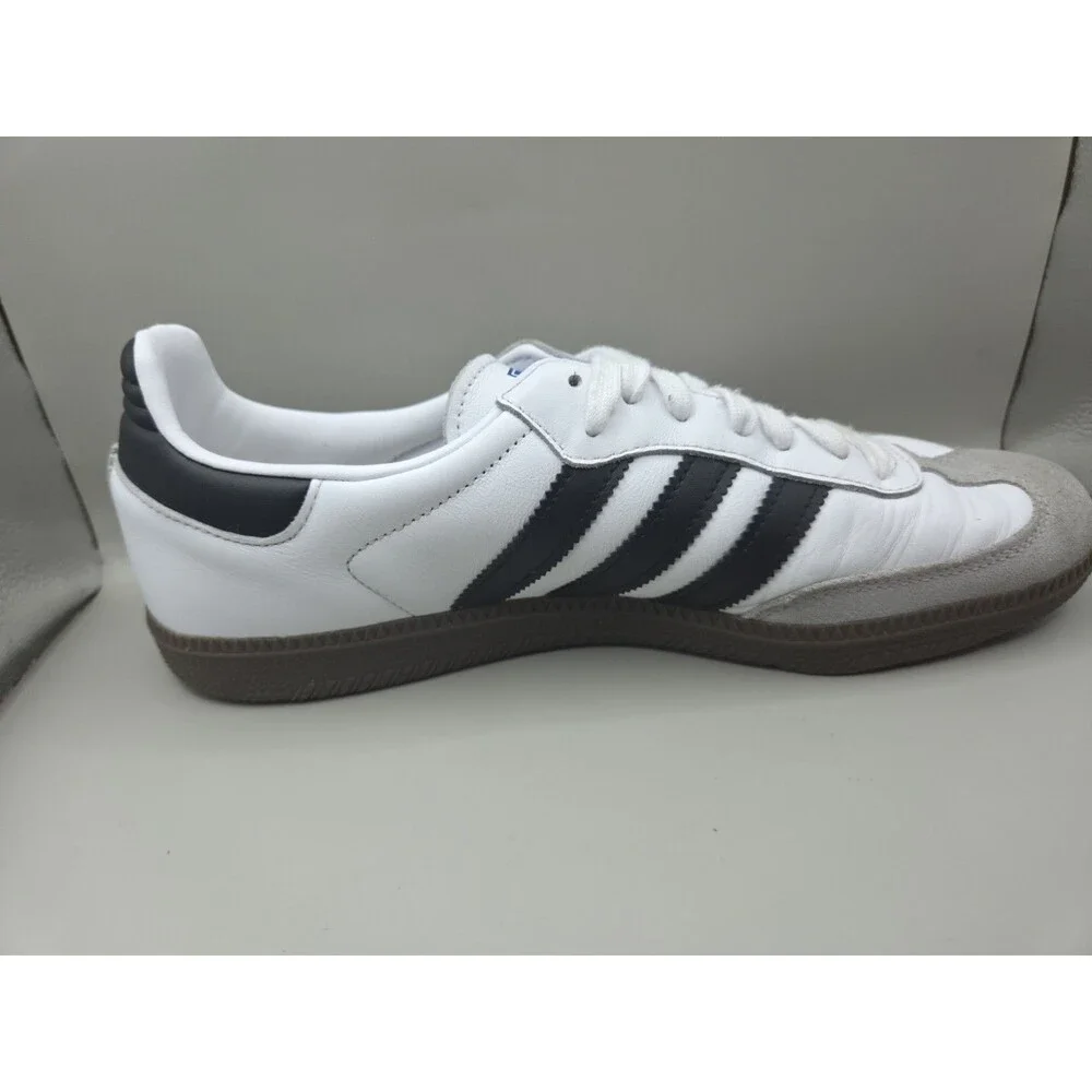 Adidas Samba OG Low Mens 9.5 White Black Gray Gum B75806